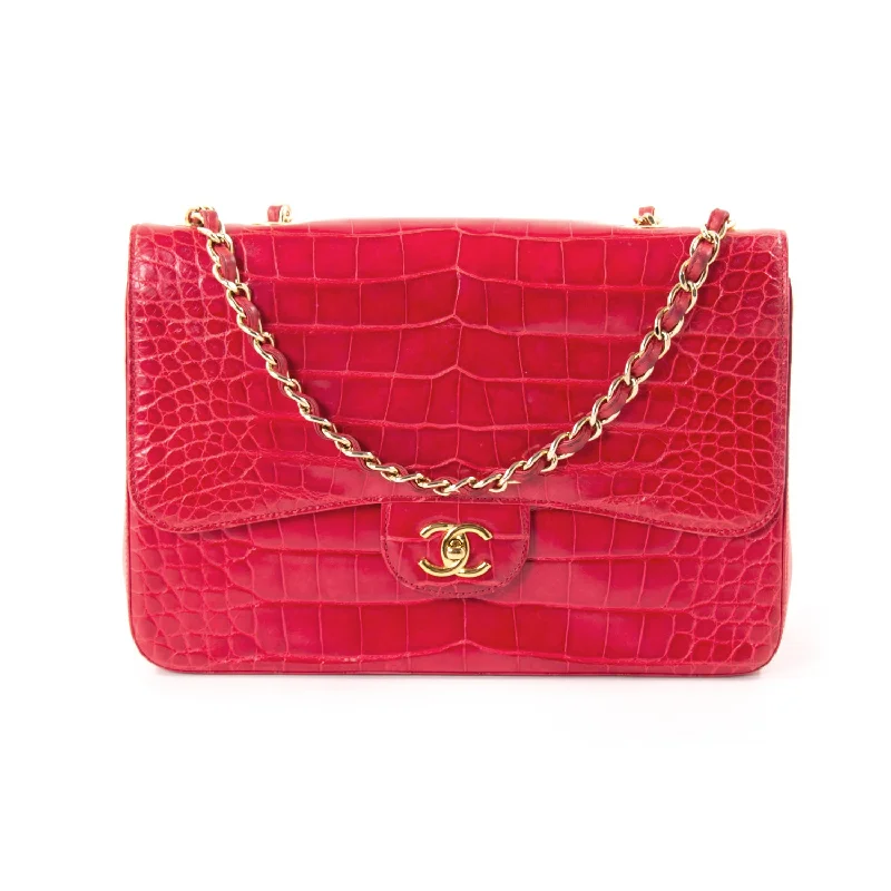 Chanel Classic Crocodile Jumbo Single Flap Bag