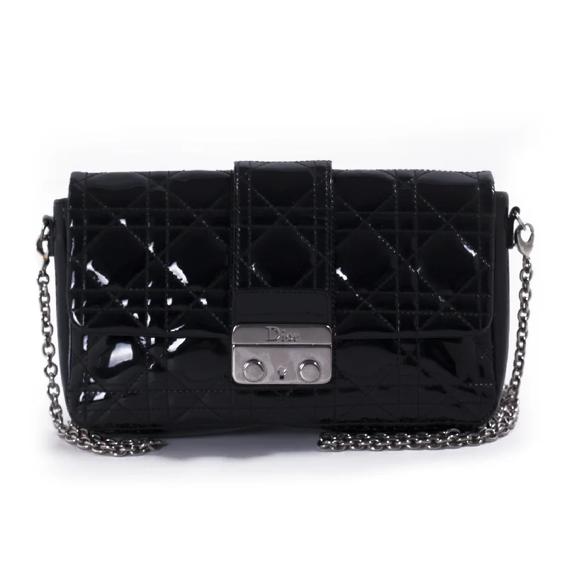 Christian Dior Miss Dior Patent Leather Flap Bag