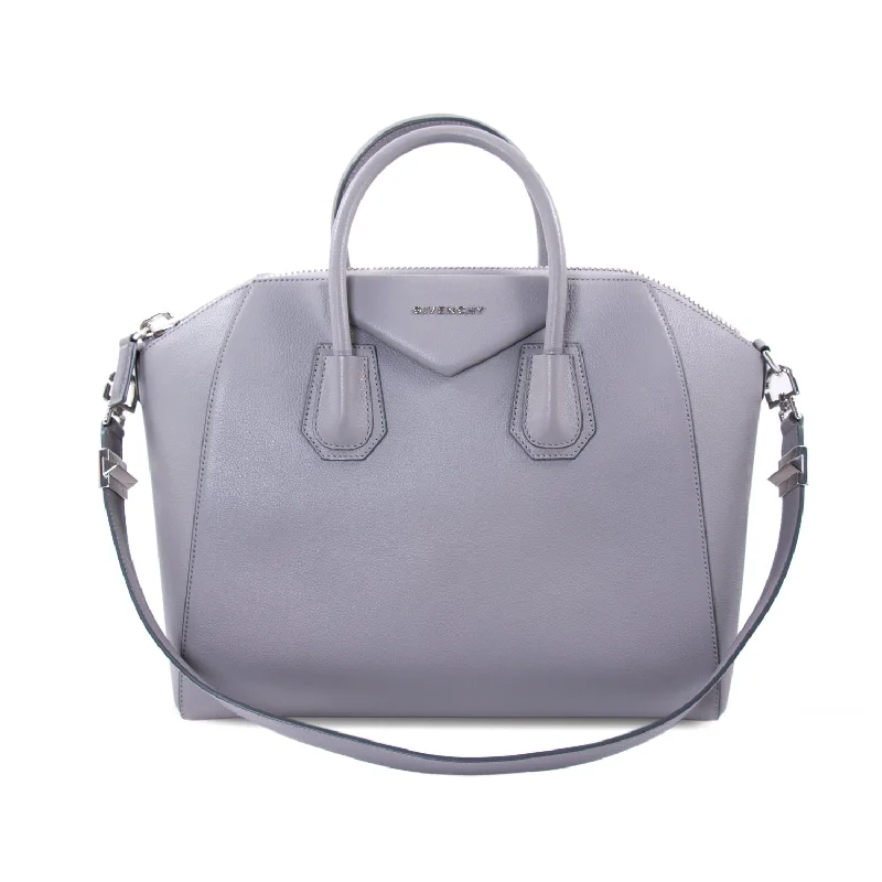 Givenchy Medium Grey Antigona Stachel Bag