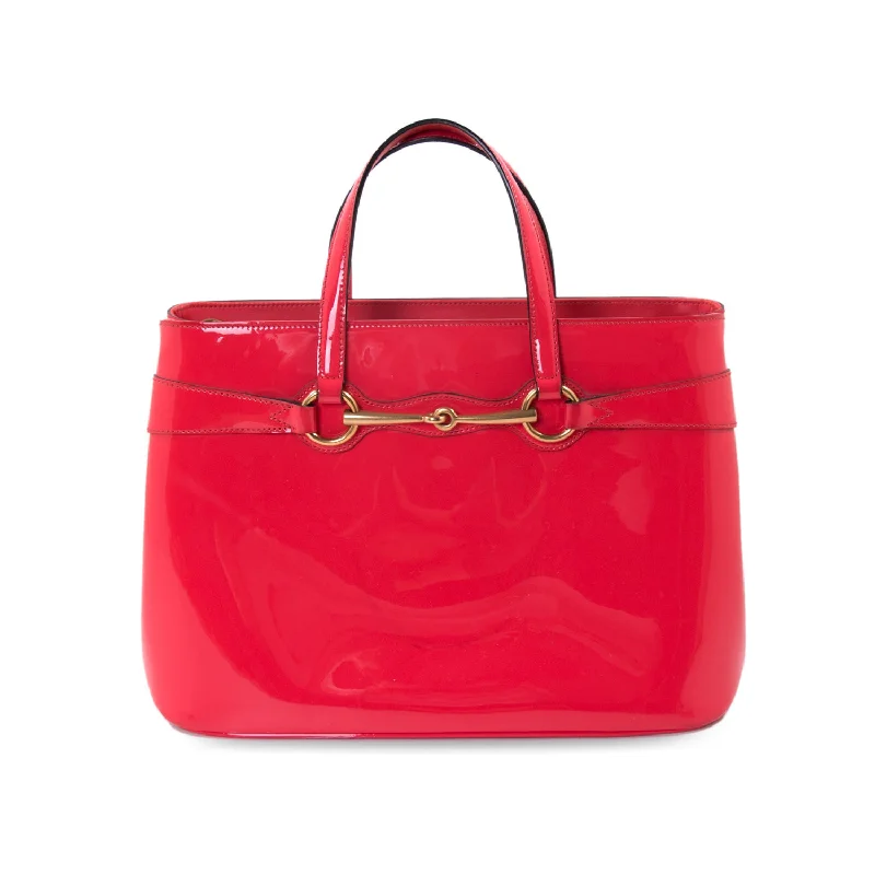 Gucci Patent Bright Bit Shoulder Bag