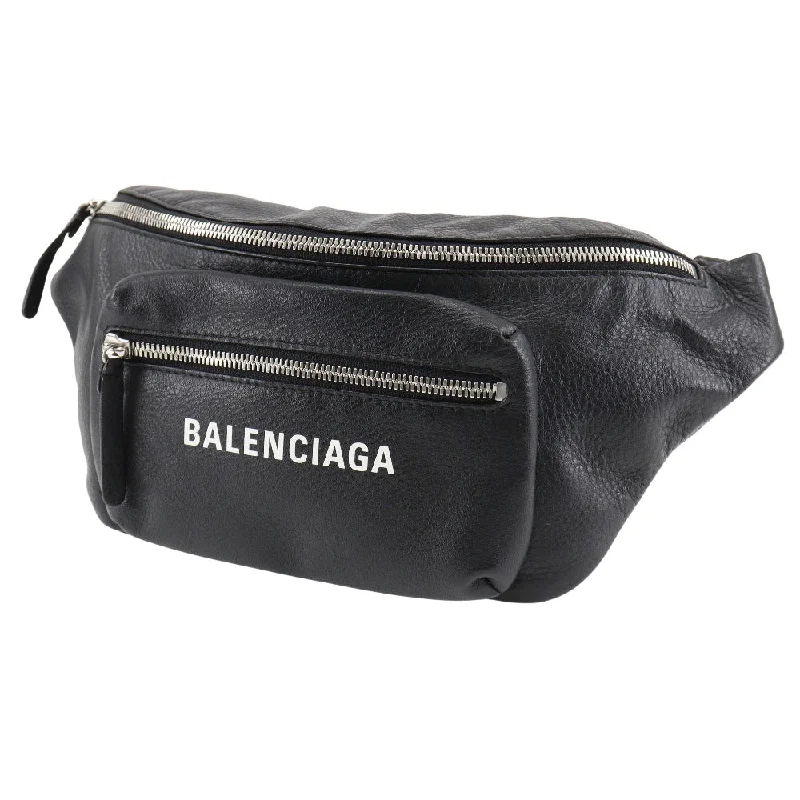 BALENCIAGA Waist bag 529765 DLQ4N 1000 leather black Every day unisex(Unisex)