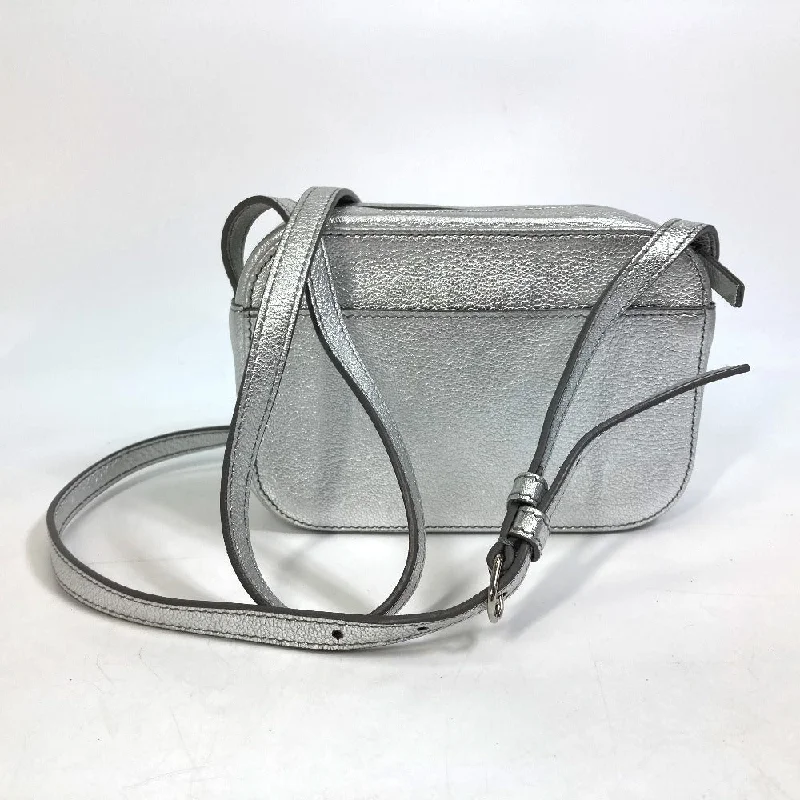 BALENCIAGA Shoulder Bag 552372 leather Silver logo Everyday camera bag Women