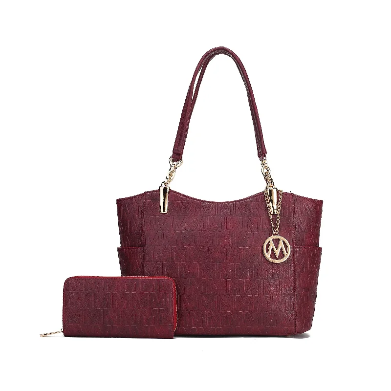 Allison Signature Tote Bag and Wallet Set