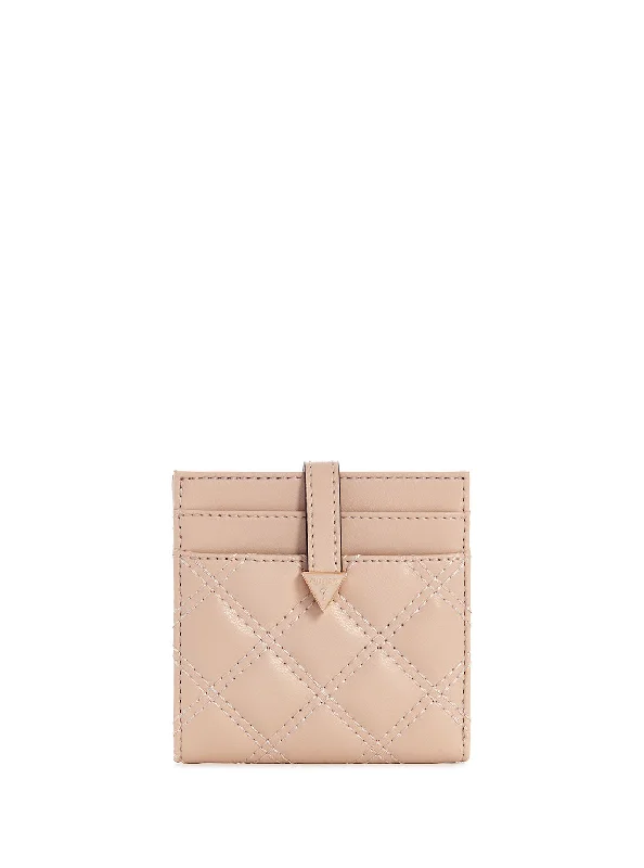 Beige Giully Tab Card Case