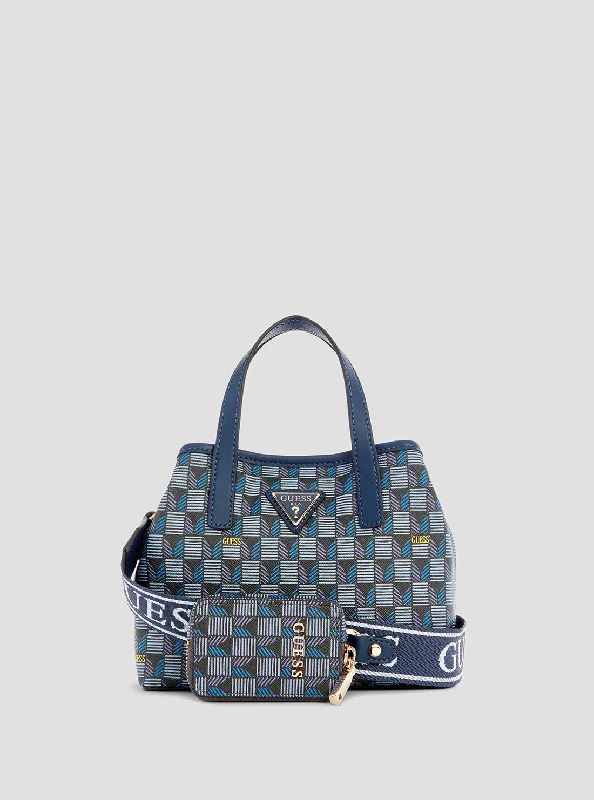 Blue Logo G Wave Mini Tote Bag