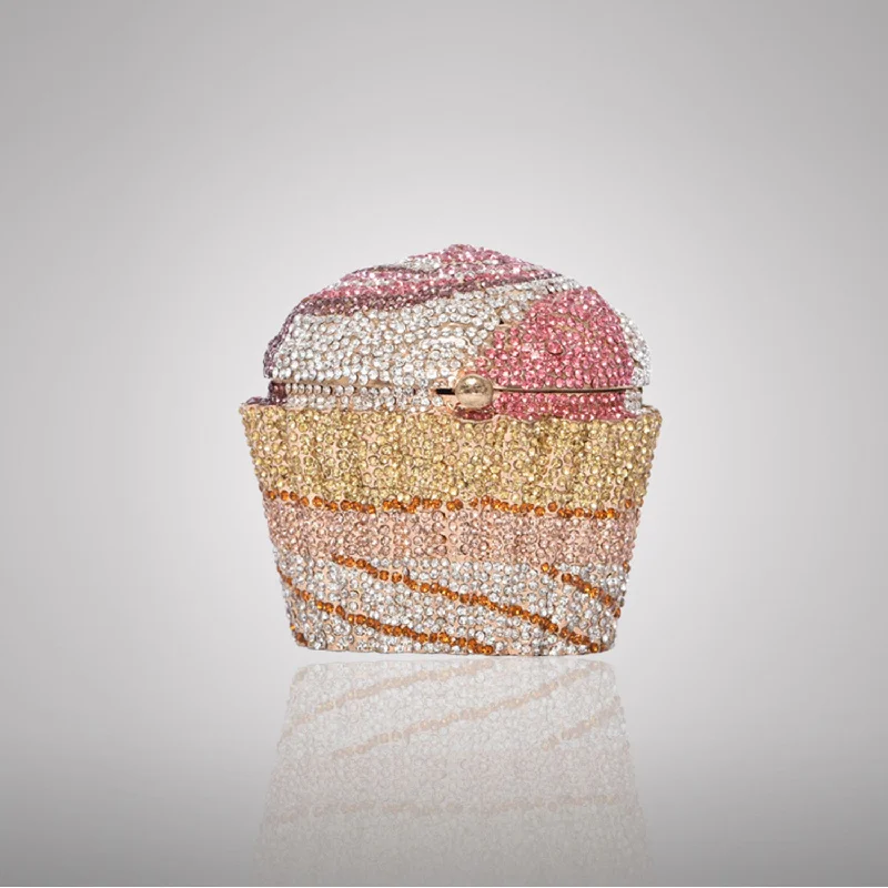 Whimsical Cupcake-Shaped Swarovski Clutch | C596