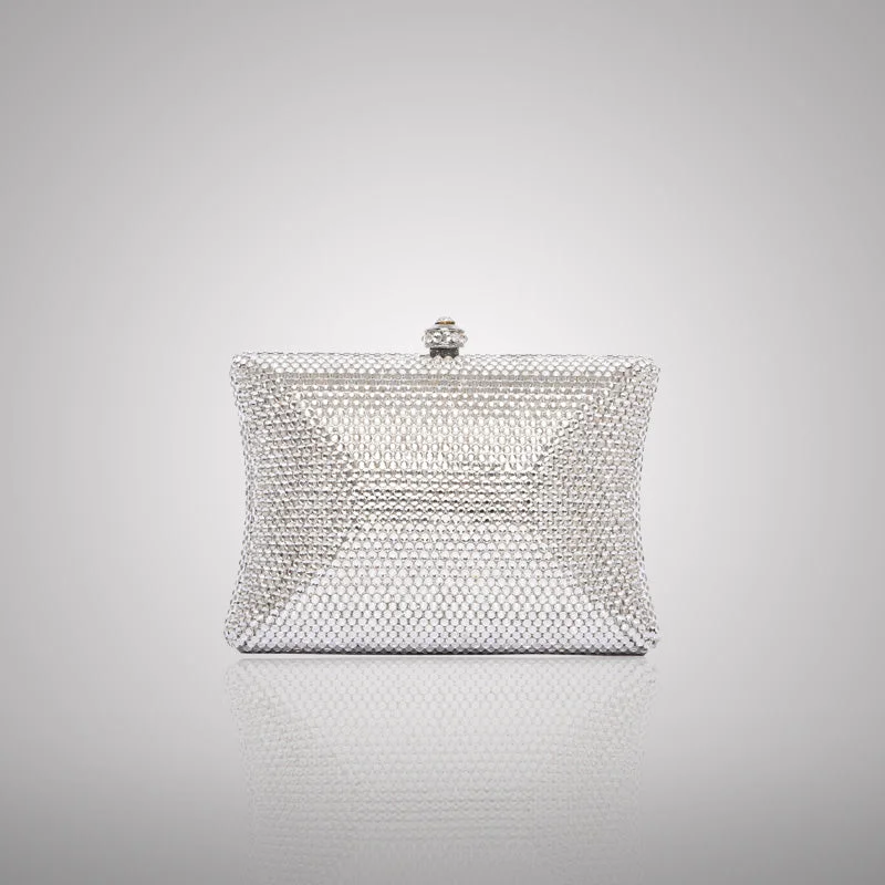 Elegant Rectangular Swarovski Clutch | C830