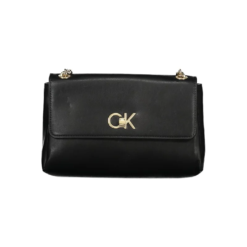 Calvin Klein Black Polyester Handbag