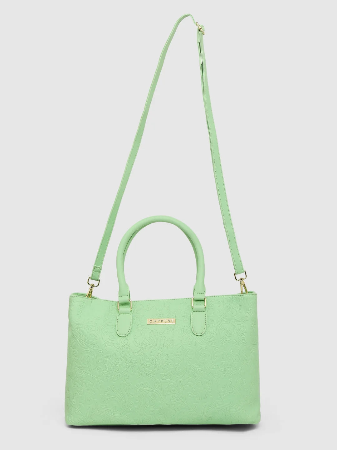 Caprese Avalon Floral Tote Medium Green Ash