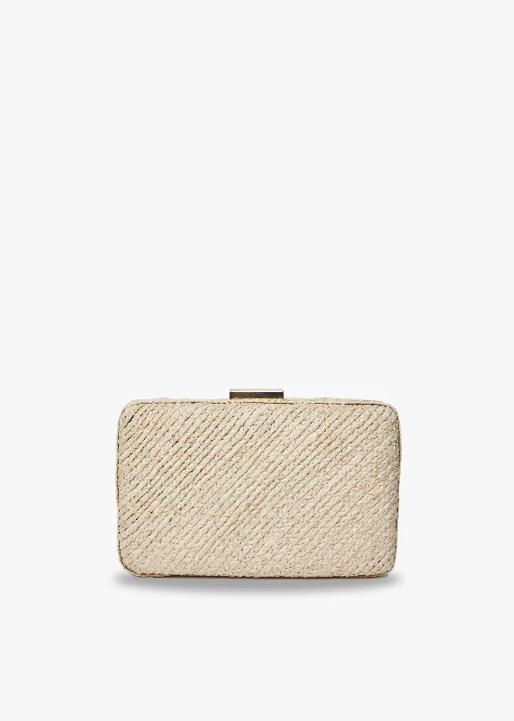 Carmen Woven Straw Clutch Bag