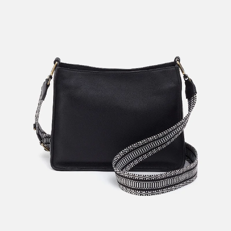 Cass Crossbody In Pebbled Leather - Black