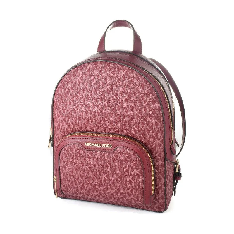 Michael Kors Logo Backpack Mulberry Red