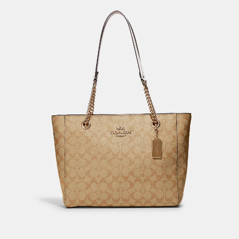 Coach Outlet Cammie Chain Tote In Signature Canvas