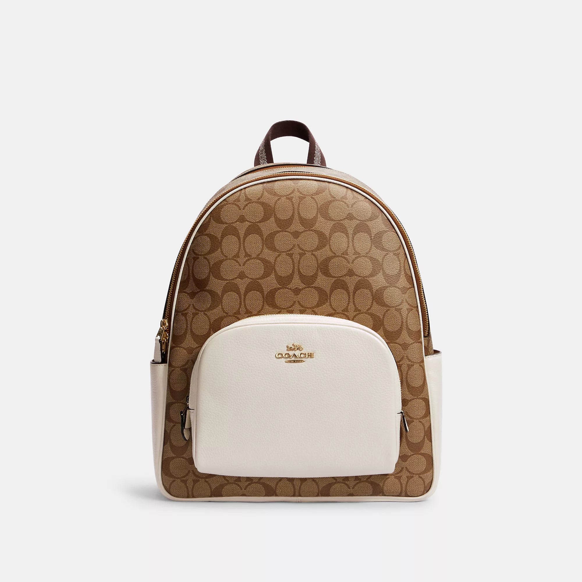 Coach Outlet Large Court Backpack In Signature Canvas