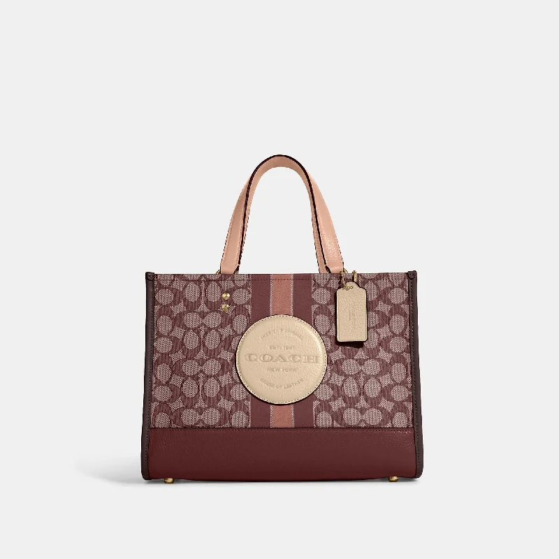 Coach Outlet Dempsey Carryall In Signature Jacquard With Stripe And Coach Patch