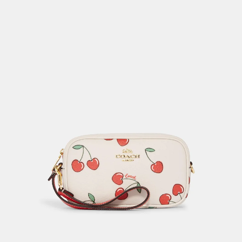 Coach Outlet Jamie Wristlet With Heart Cherry Print