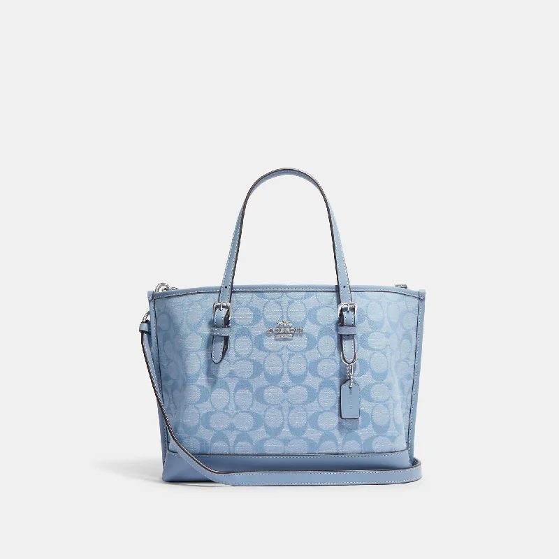 Coach Outlet Mollie Tote 25 In Signature Chambray