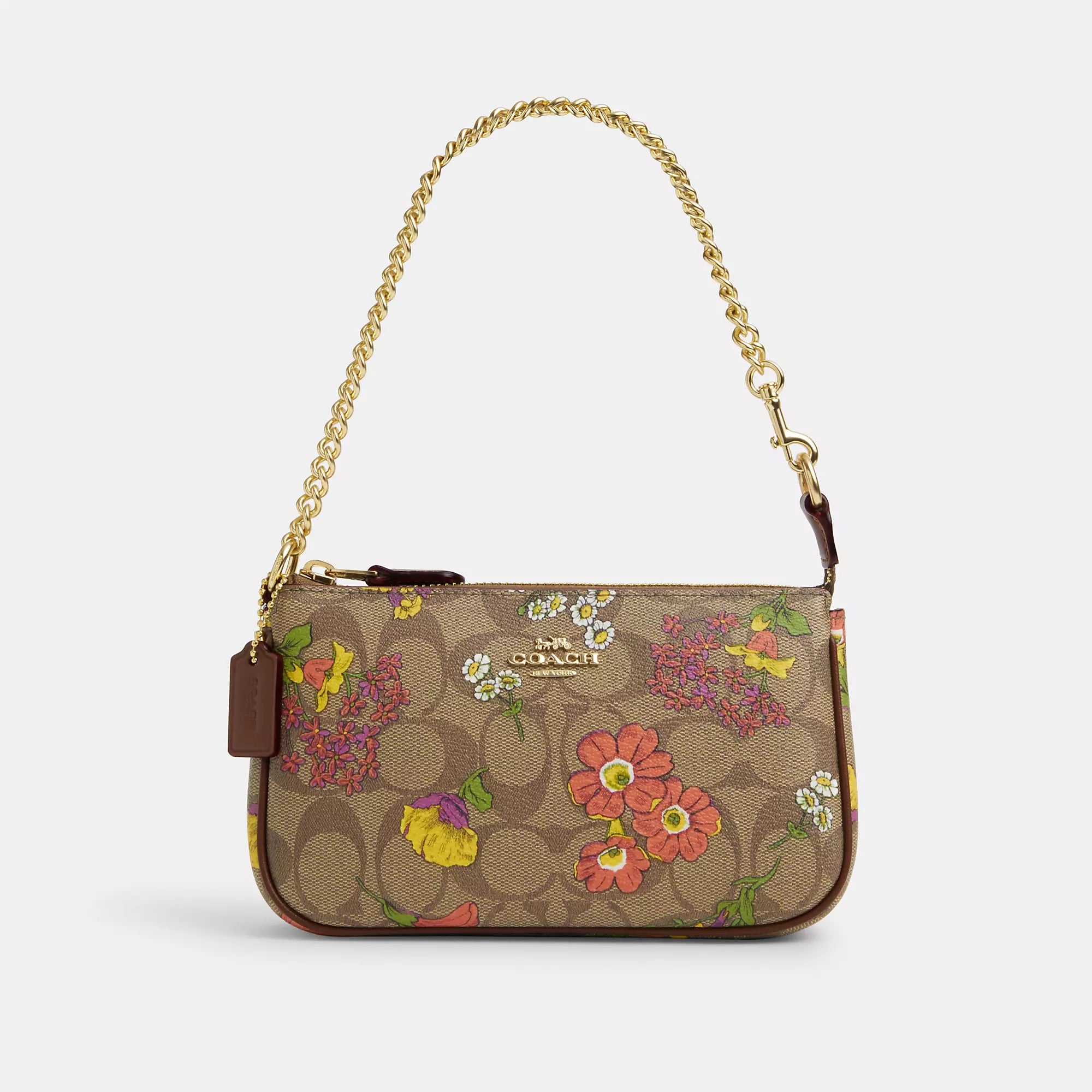 Coach Outlet Nolita 19 In Signature Canvas With Floral Print