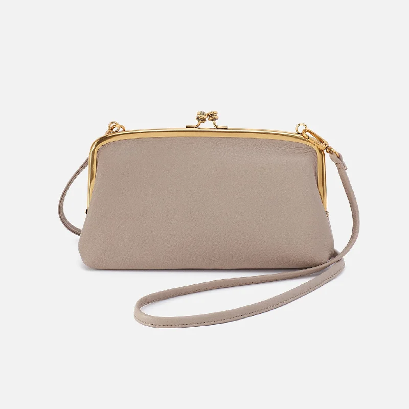 Cora Wallet Crossbody In Pebbled Leather - Taupe