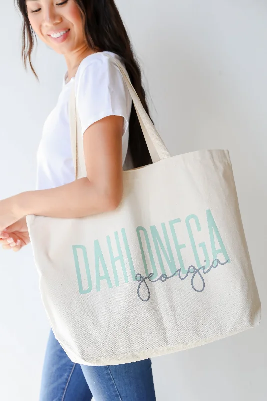 Dahlonega Georgia Script Large Tote Bag