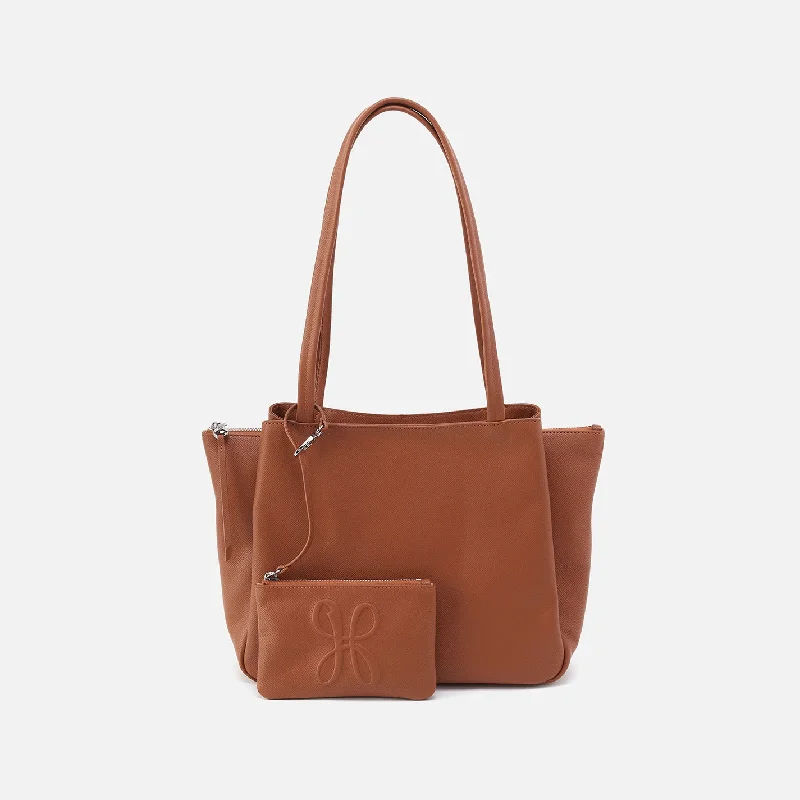 Essential Medium Tote In Soft Saffiano Leather - Lion