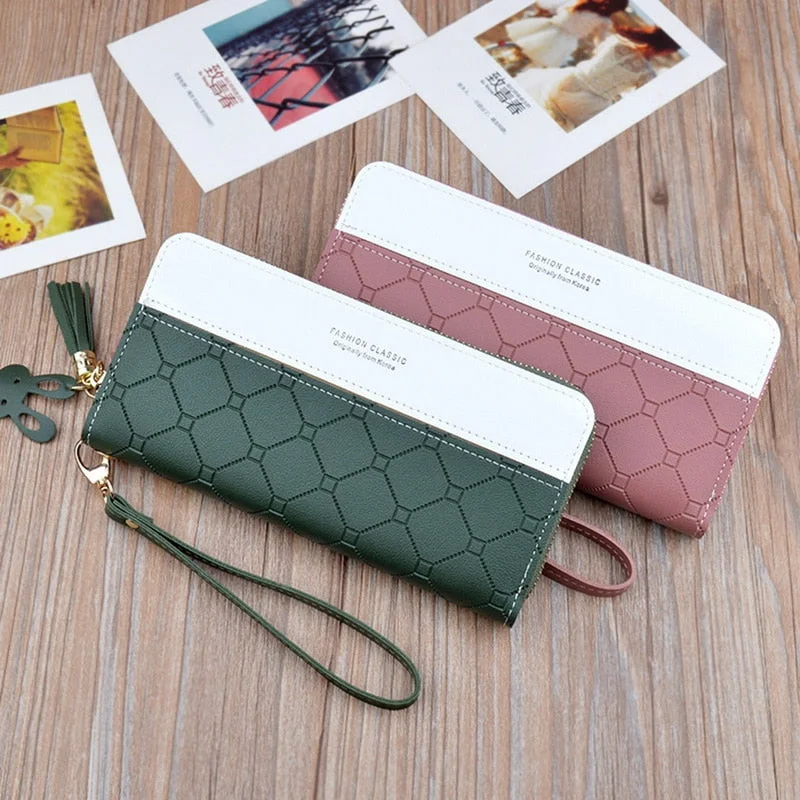 Fashion Long Pu Leather Women Wallet