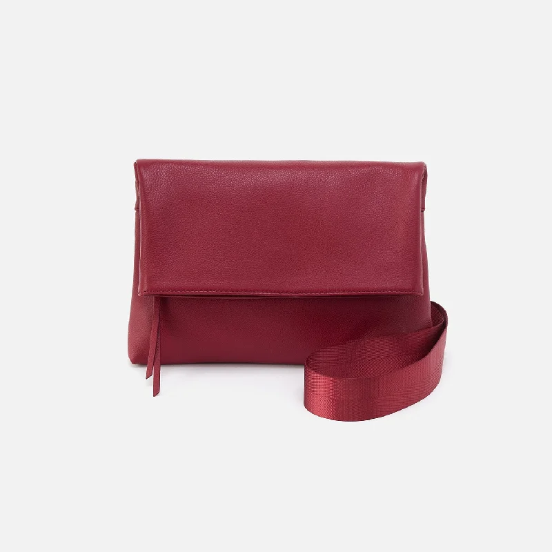 Grant Crossbody In Pebbled Leather - Wine