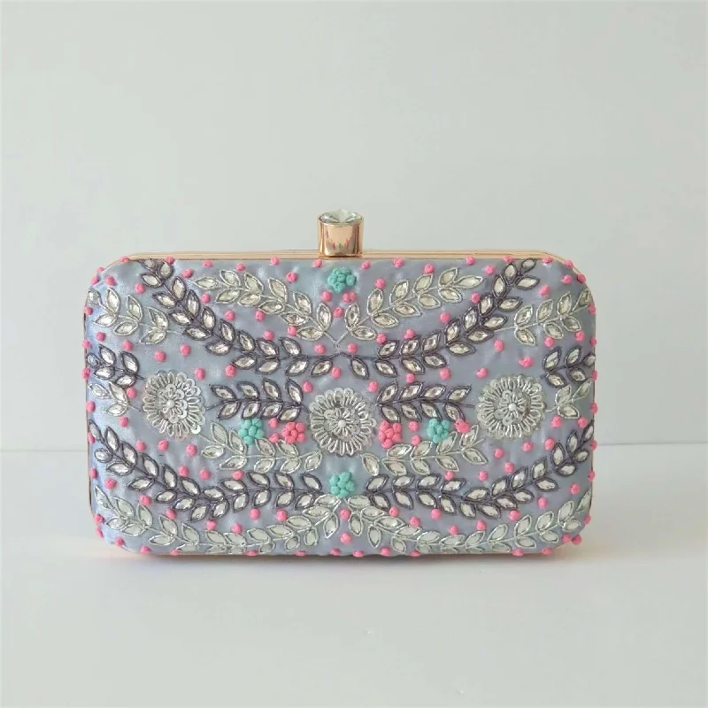 Grey Sahiba Bridal Clutch