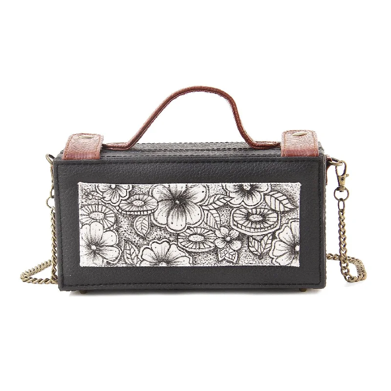 Floral Hand Painted Clutch Bag for women