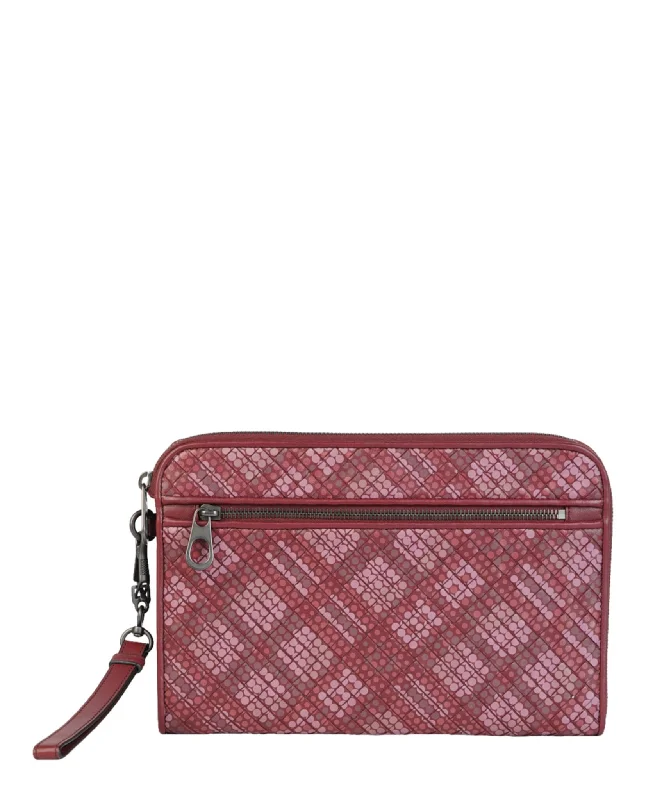 Intrecciato Woven Wristlet