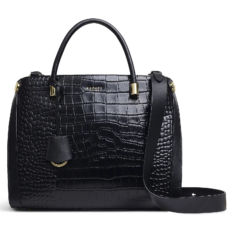 Lansdowne Road Faux Croc - Large Grab Tote