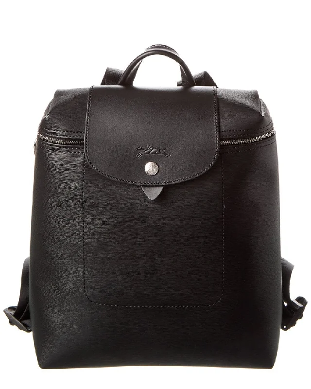 Longchamp Le Pliage City Medium Canvas & Leather Backpack