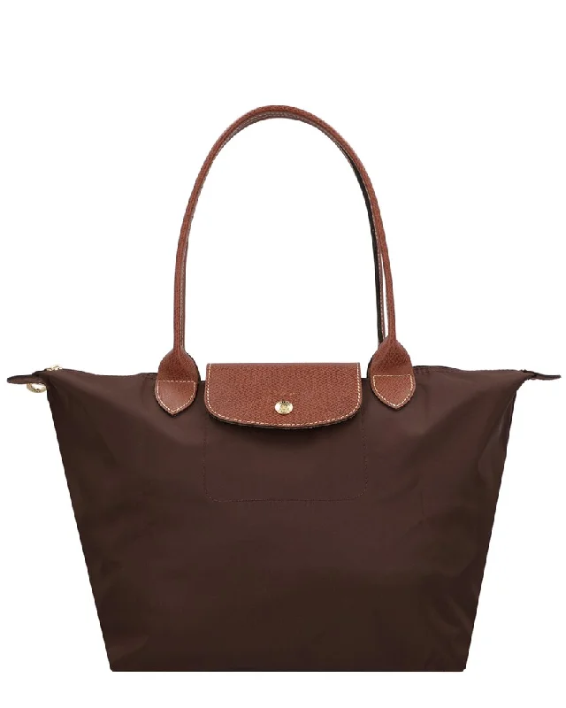 Longchamp Le Pliage Original Medium Canvas & Leather Tote