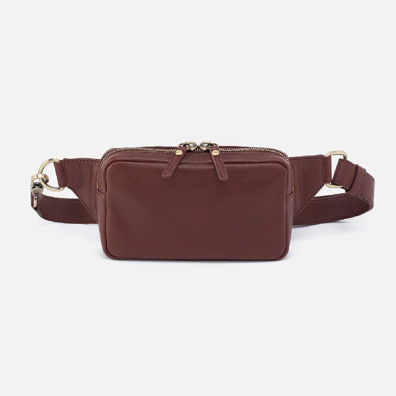 Men's Sling in Silk Napa Leather - Brown