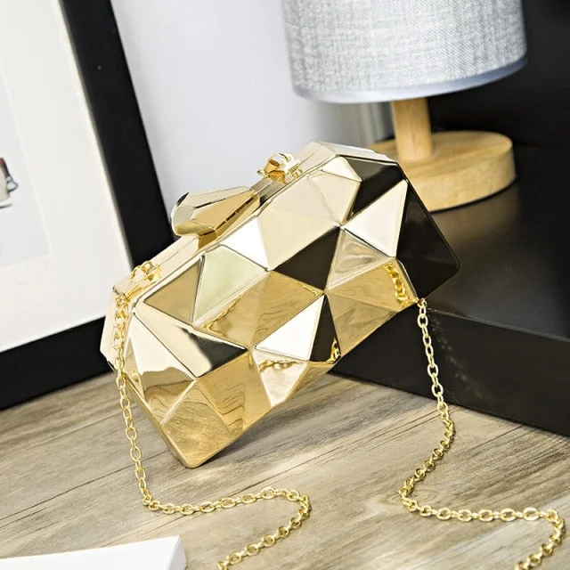 Metallic Clutch Bag