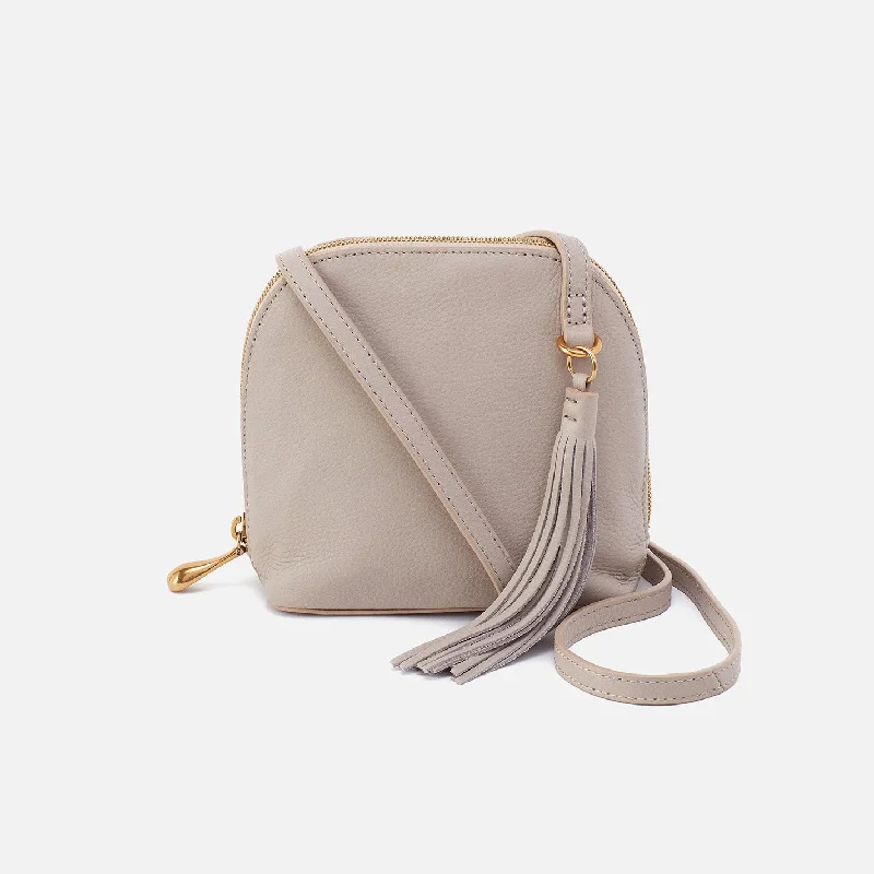 Nash Crossbody In Pebbled Leather - Taupe