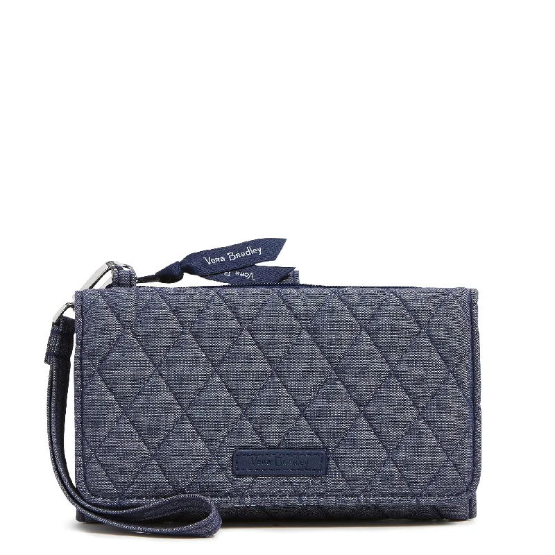 Outlet Denim Smartphone Wristlet