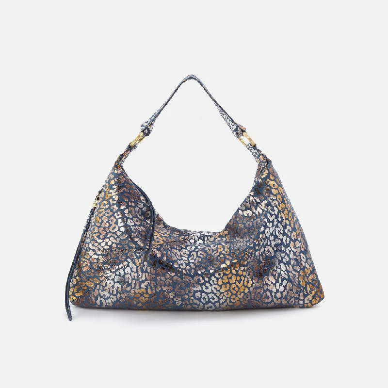 Paulette Shoulder Bag in Printed Leather - Mirror Cheetah