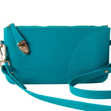 PISIDIA Silicone Clutch Teal SALE