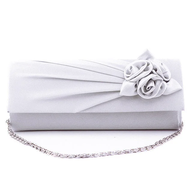 Rose Detail Clutch Bag