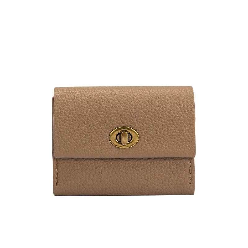 Rita Taupe Vegan Card Case Wallet