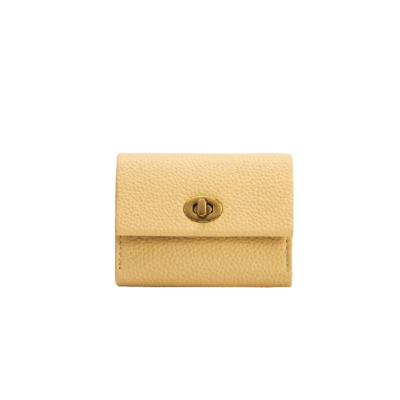 Rita Yellow Vegan Card Case Wallet