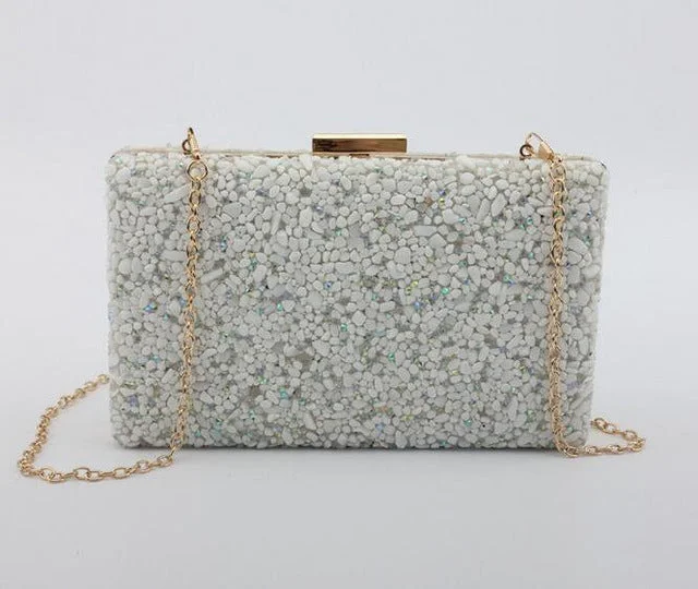 Stone Crystal Evening Bag