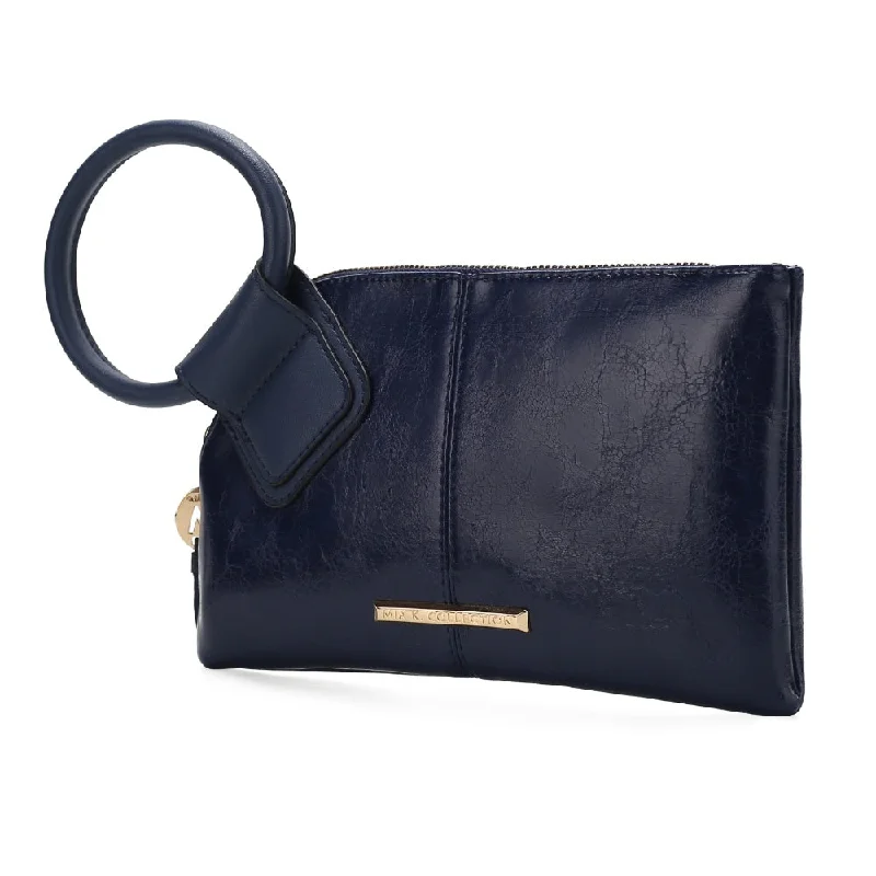 Simone Vegan Leather Clutch/Wristlet for Women's