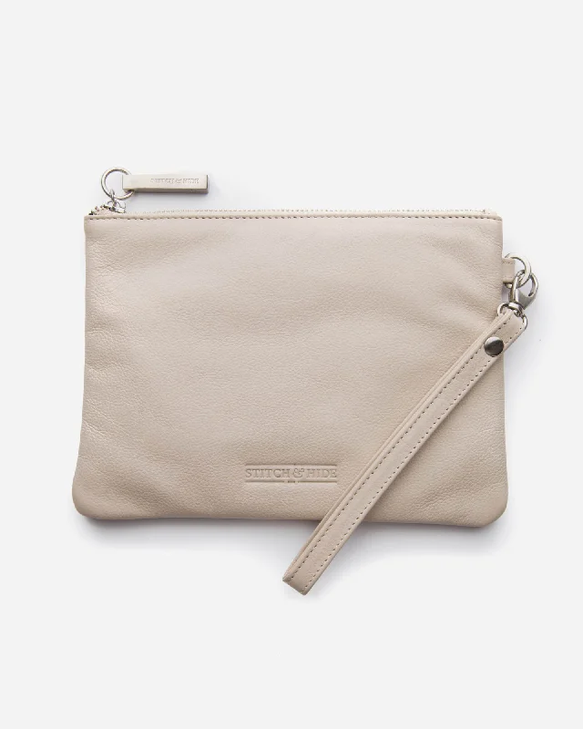 STITCH & HIDE LEATHER CASSIE CLUTCH - FREE KEY RING