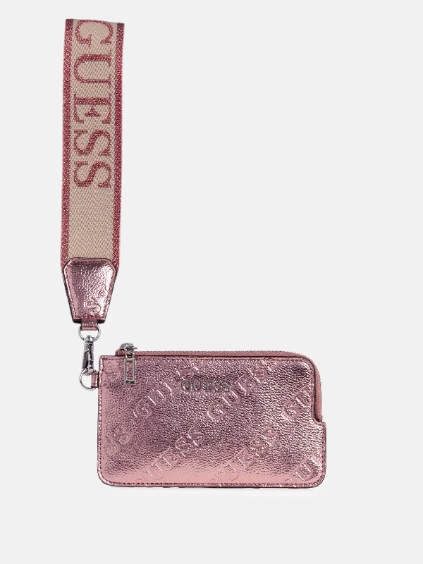 Utopie Metallic Card Case Wristlet