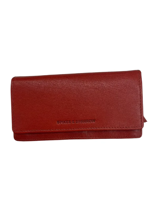 Wallet Leather By Spikes & Sparrow, Size: Medium