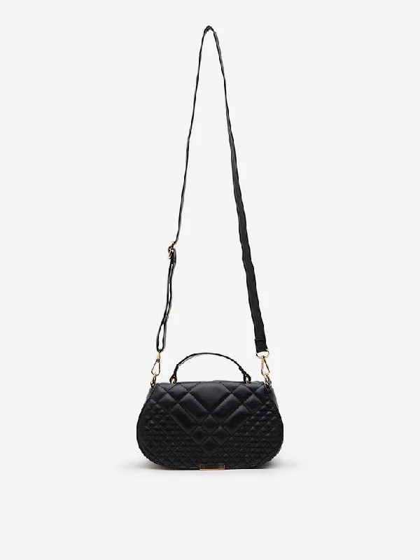 Westside Accessories Black Quilted Handbag