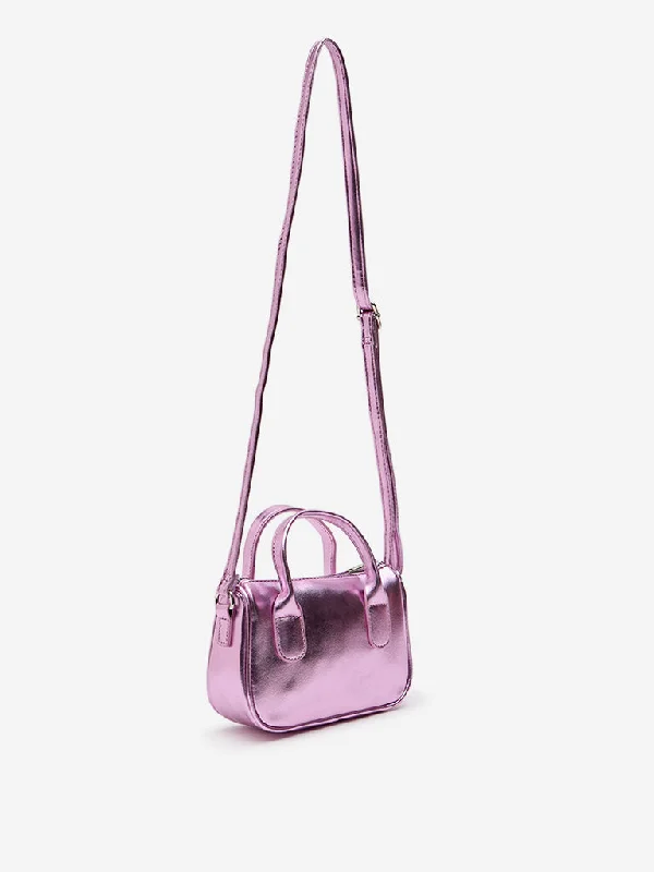 Westside Accessories Metallic Pink Mini Handbag